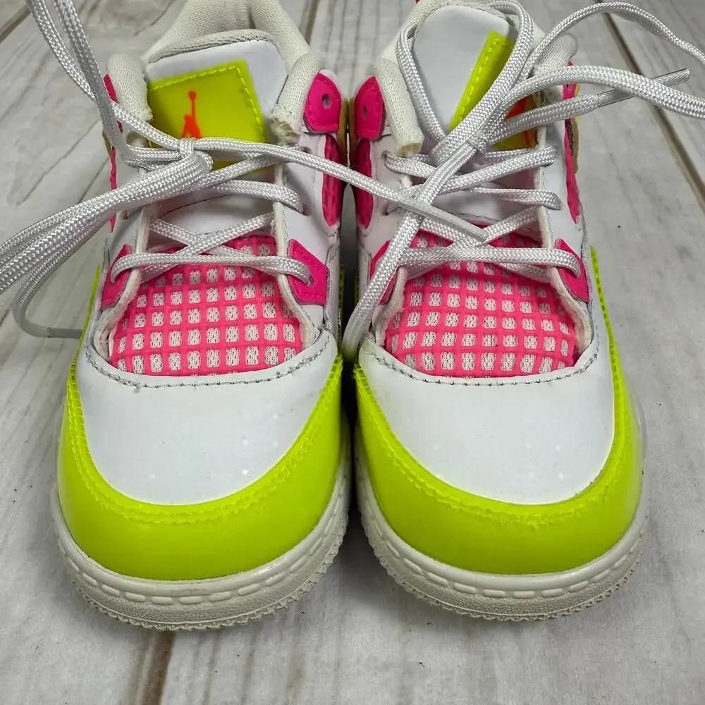 nike air jordan 4 retro‎ lemon venom toddler shoes 8C